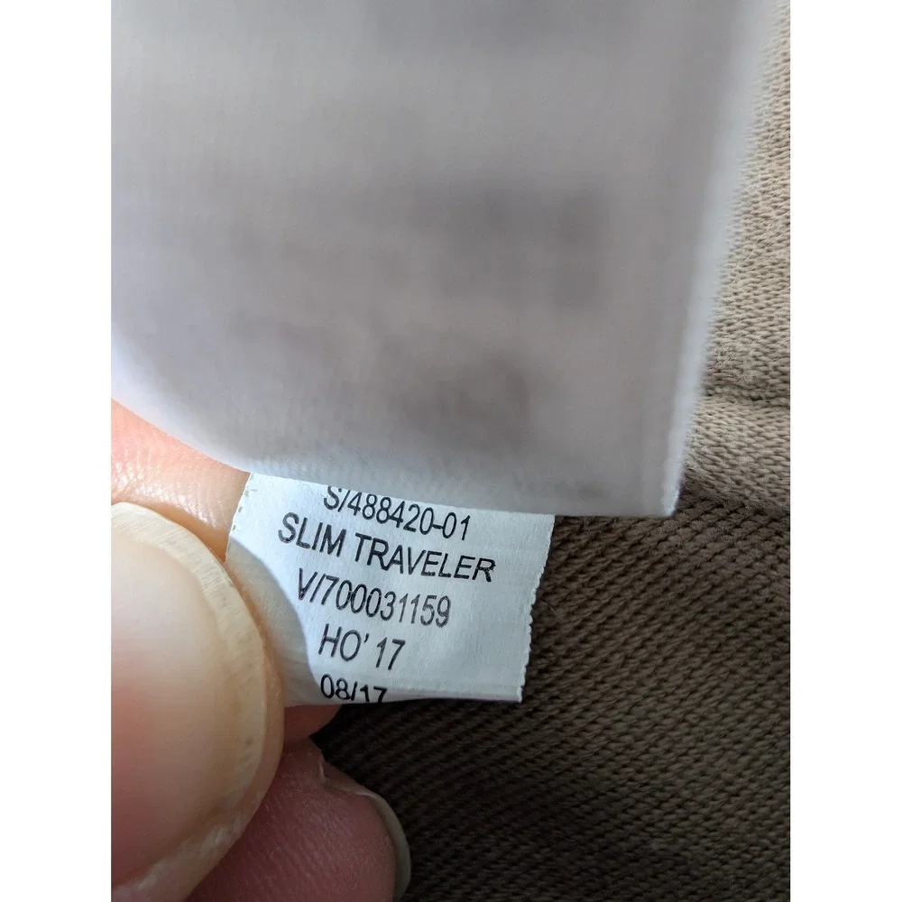 Banana Republic Traveler Pants Mens 36/30 Khaki Slim Stretch Beige‎